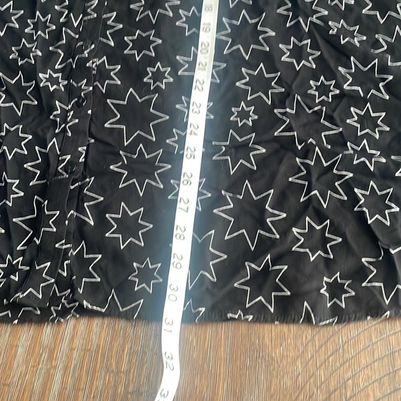 Zara black star print dress size M - Picture 7 of 8